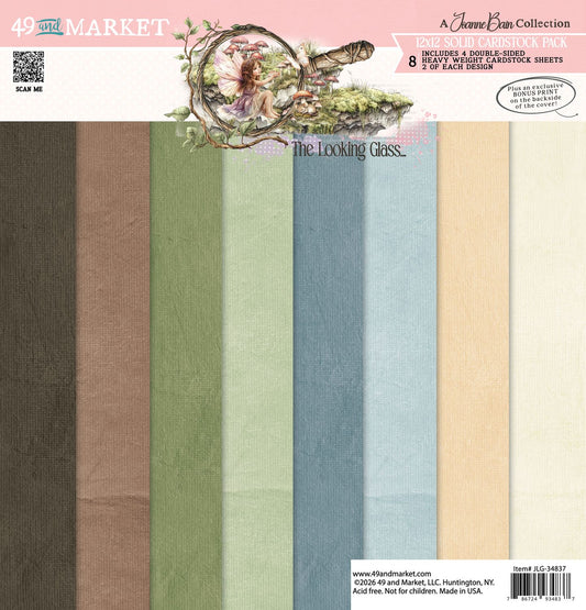 49 and Market - The Looking Glass - 12 x12 Solids Collection Pack