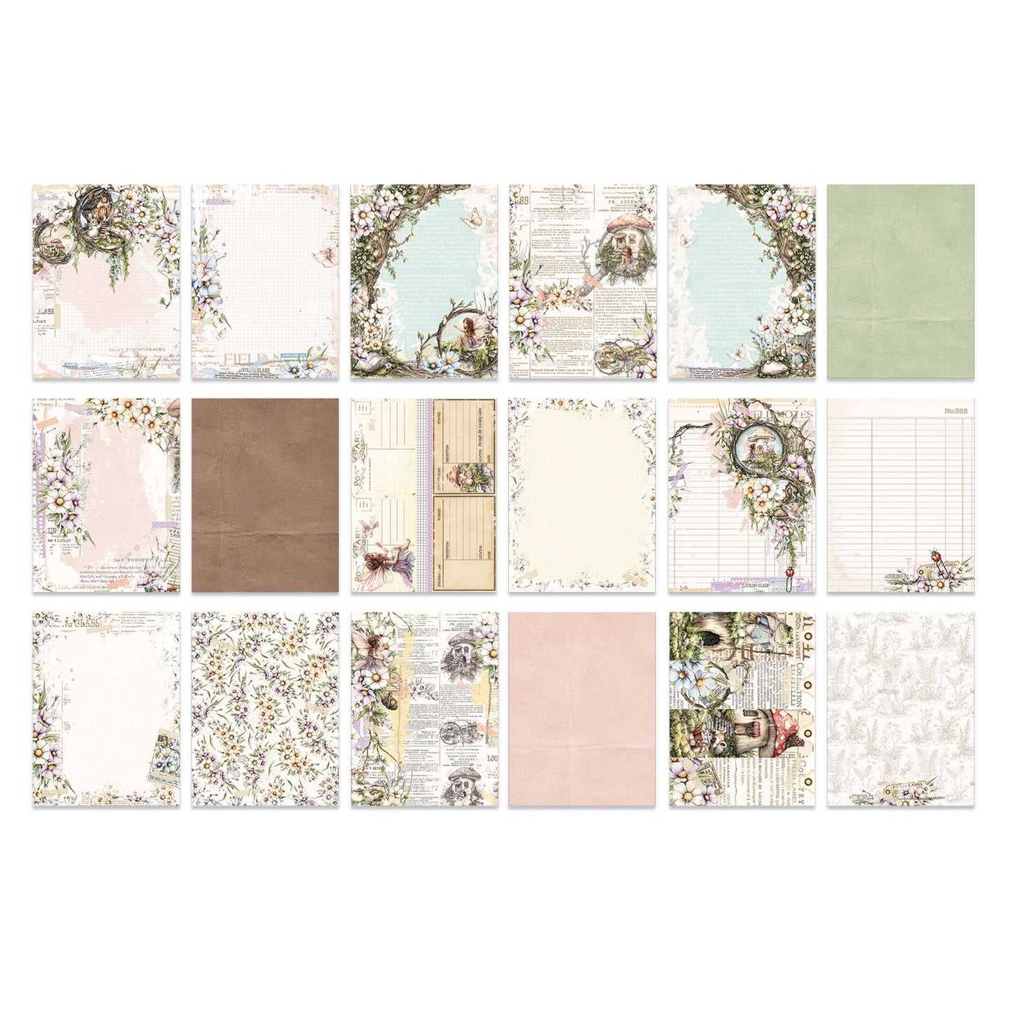 49 and Market - The Looking Glass - 6x8 Collection Pack (with elements & die cuts)