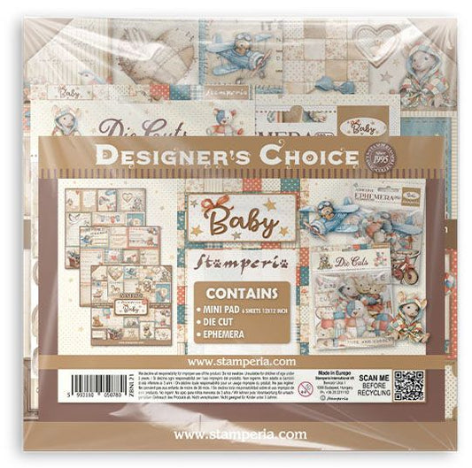 Stamperia - Mini Pad, Ephemera & Die Cuts Bundle - Baby