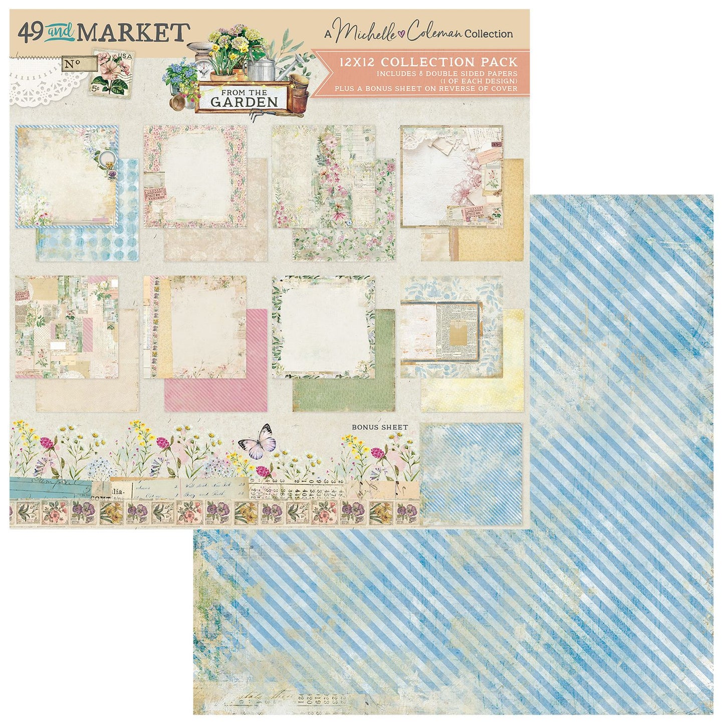 49 And Market - From the Garden - 12x12 Collection Pack