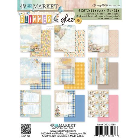 49 and Market - Glimmer and Glee - 6x8 Collection Pack