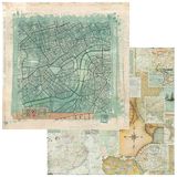49 and Market - Travel Diaries - 12x12 Cardstock Adventure (1/sheet)