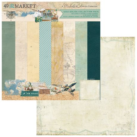 49 and Market - Travel Diaries - 12x12 Solids Collection Pack