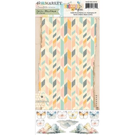 49 and Market -  Glimmer and Glee - Cello Sticker Set