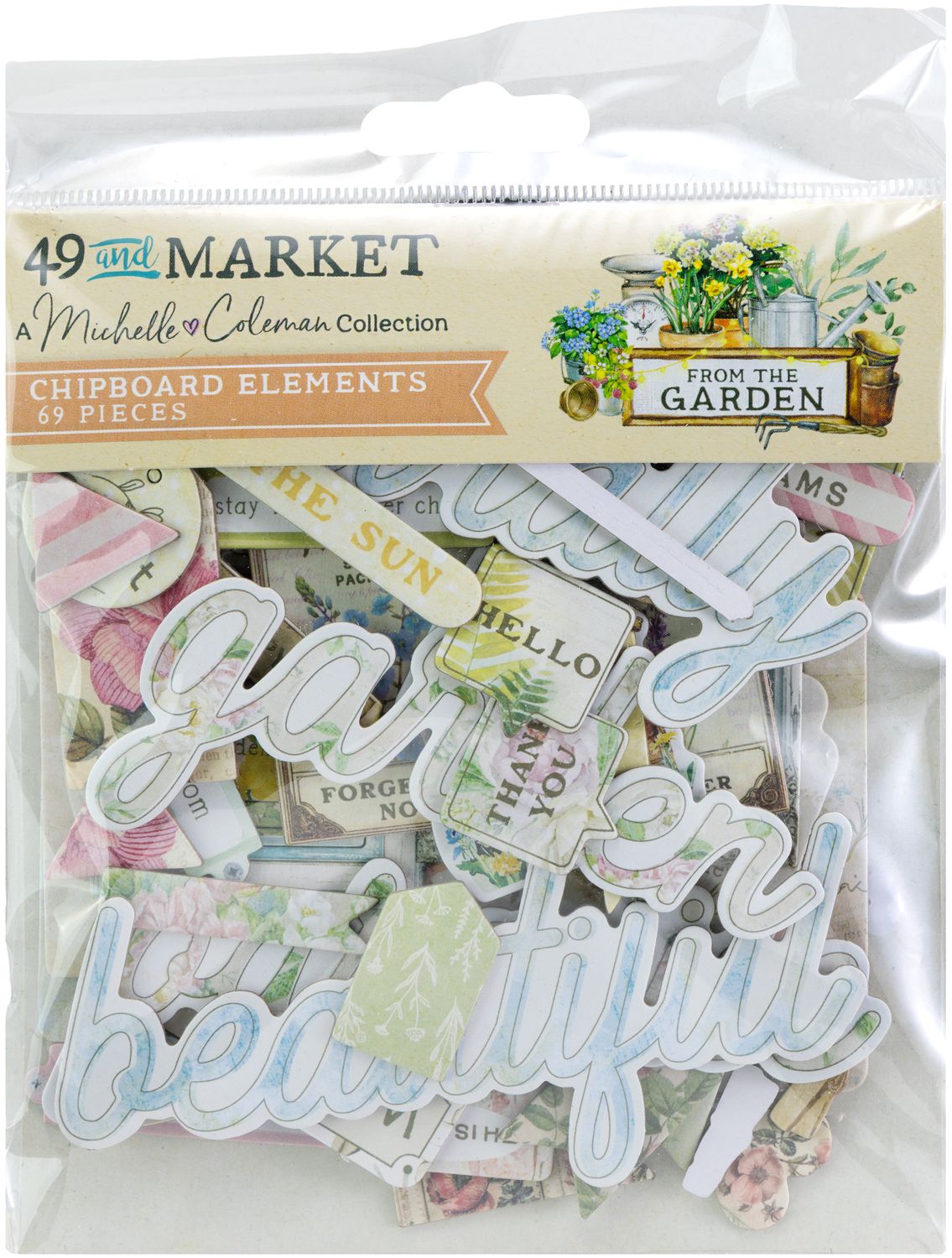 49 and Market - From the Garden - Chipboard Set