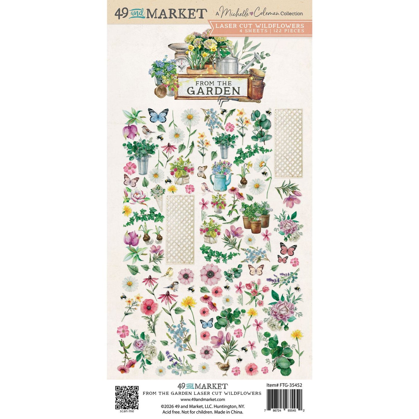 49 And Market - From the Garden - Laser Cuts Wildflowers