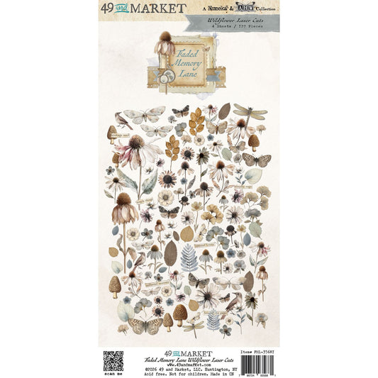 49 And Market - Faded Memory Lane - Laser Cuts Wildflowers