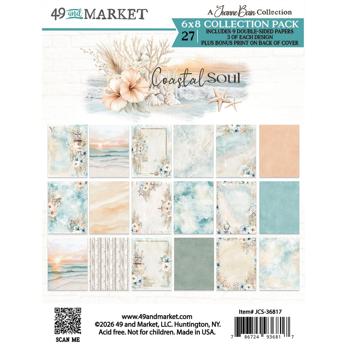 49 and Market - Coastal Soul  - 6x8 Collection Pack
