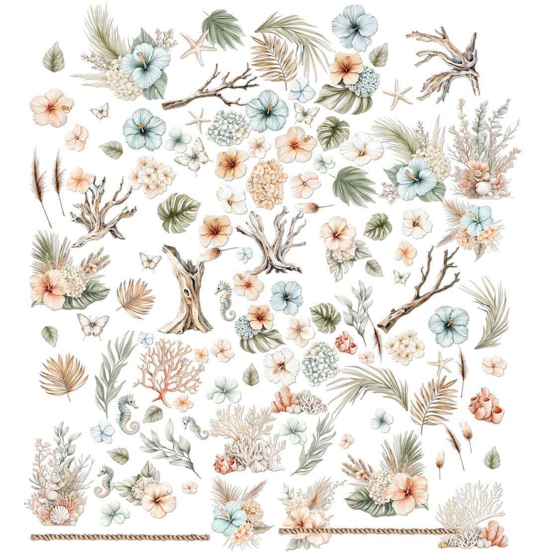 49 And Market -  Coastal Soul - Laser Cuts - Botanicals