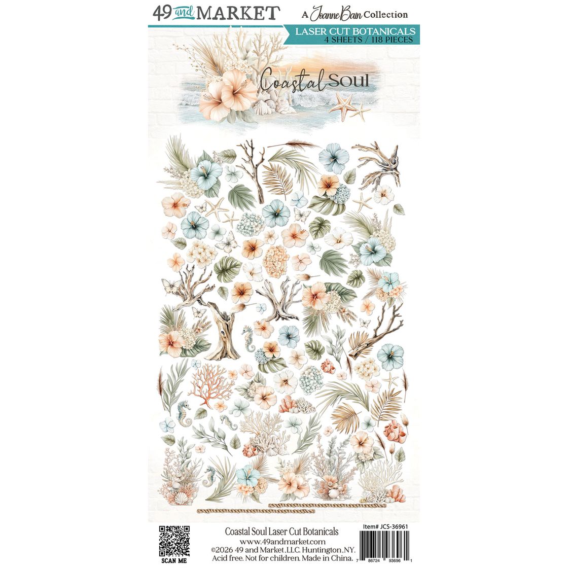 49 And Market -  Coastal Soul - Laser Cuts - Botanicals