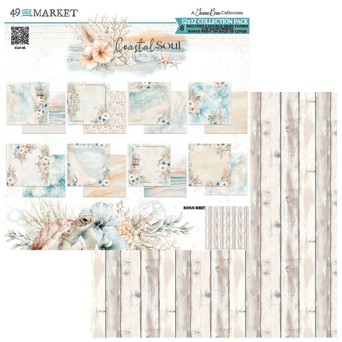 49 and Market - Coastal Soul  - 12x12 Collection Pack