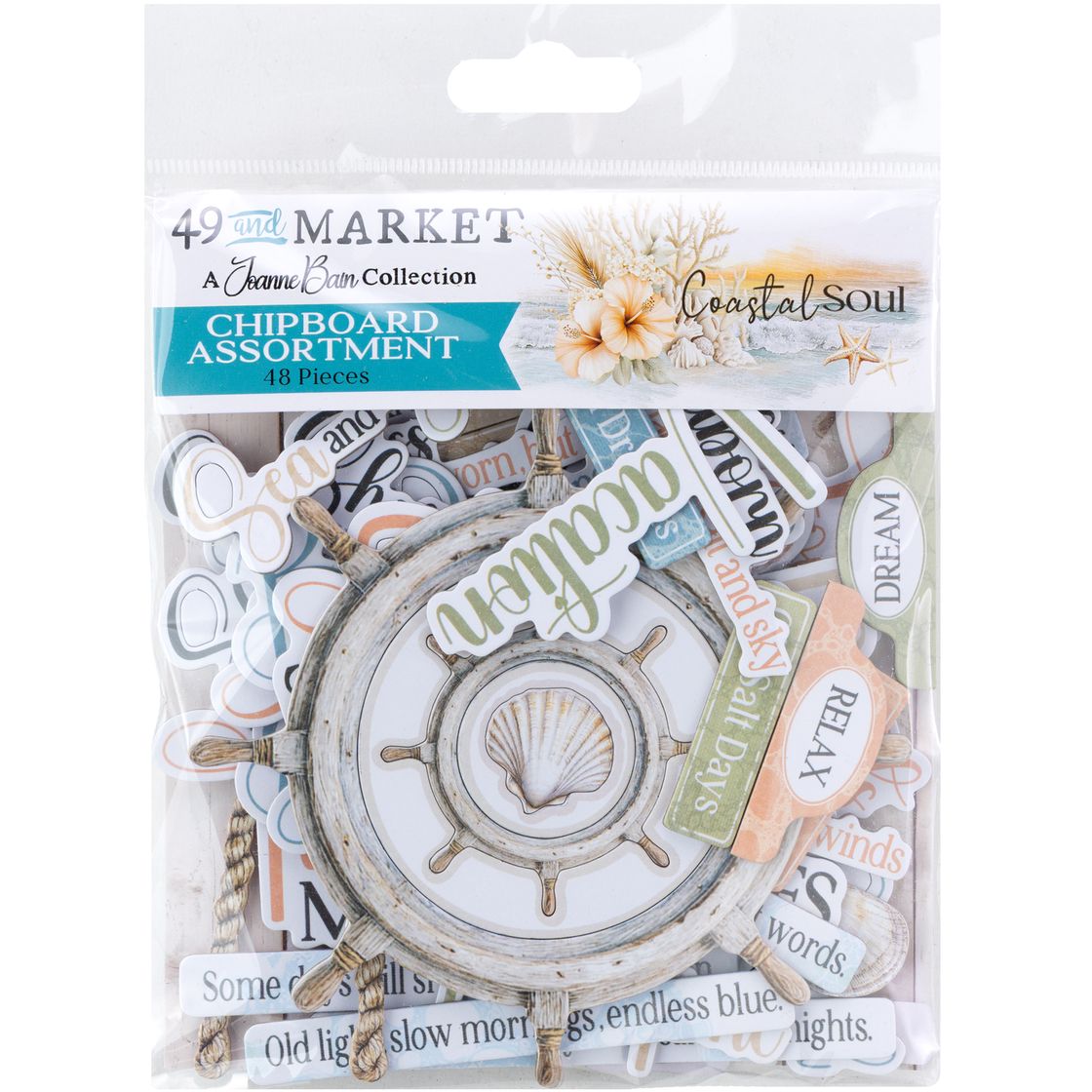 49 and Market - Coastal Soul - Chipboard Set