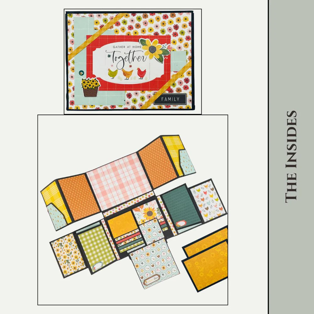 CrafTreat - Scrapbook Blank Precut Album Base - LapBook Folio - Black
