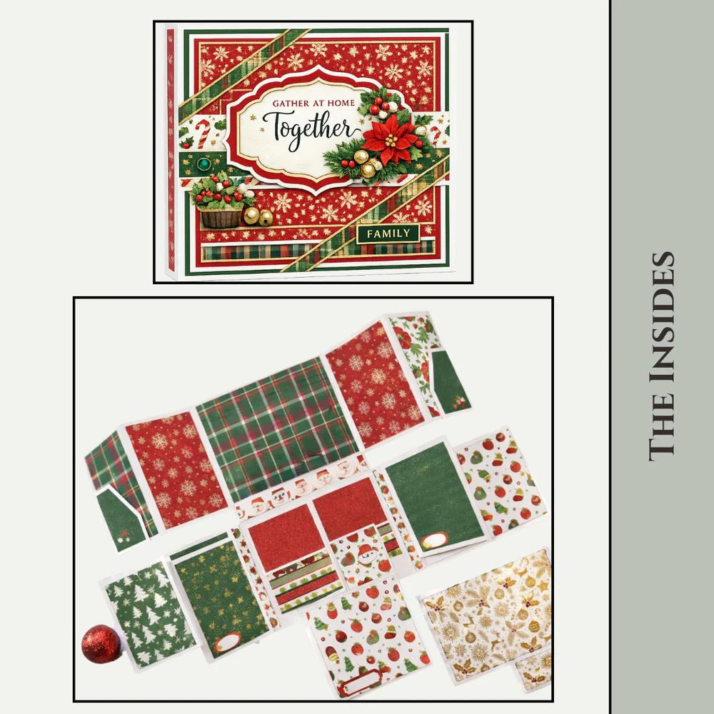 CrafTreat - Scrapbook Blank Precut Album Base -  LapBook Folio - Ivory