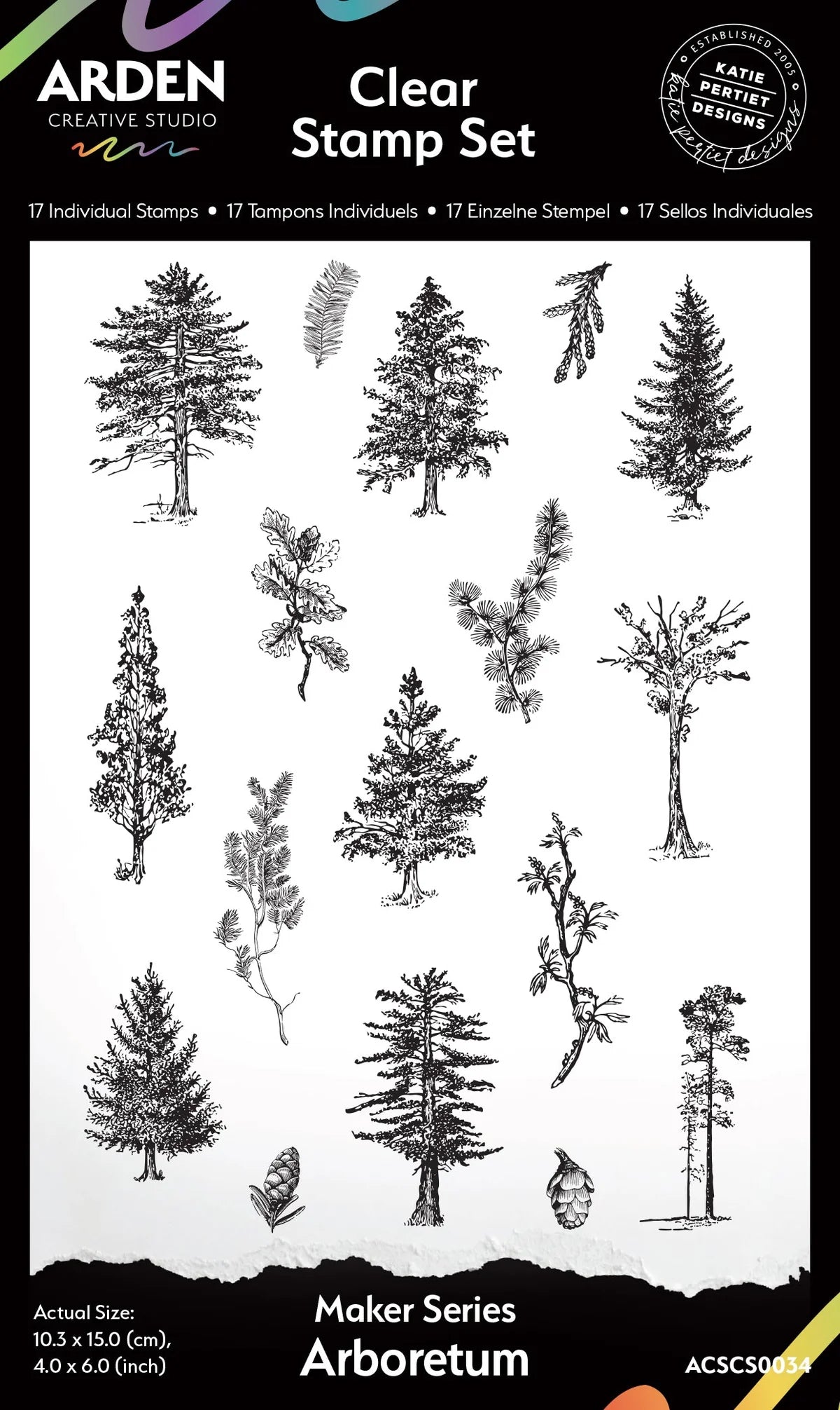 Arden Creative Studio -  Maker Series Arboretum - 4x6 Stamp Set