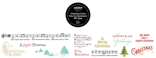 Arden Creative Studio - Christmas Cheer - Kiss-Cut Sentiment PET Tape