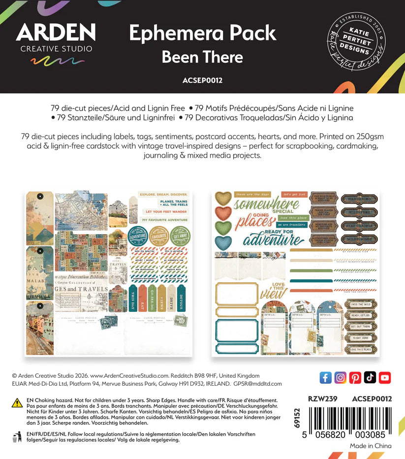 Arden Creative Studio - BEEN THERE - Ephemera Pack