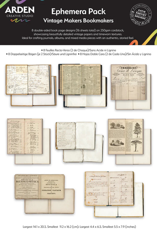 Arden Creative Studio - Vintage Makers Bookmakers - Ephemera Pack