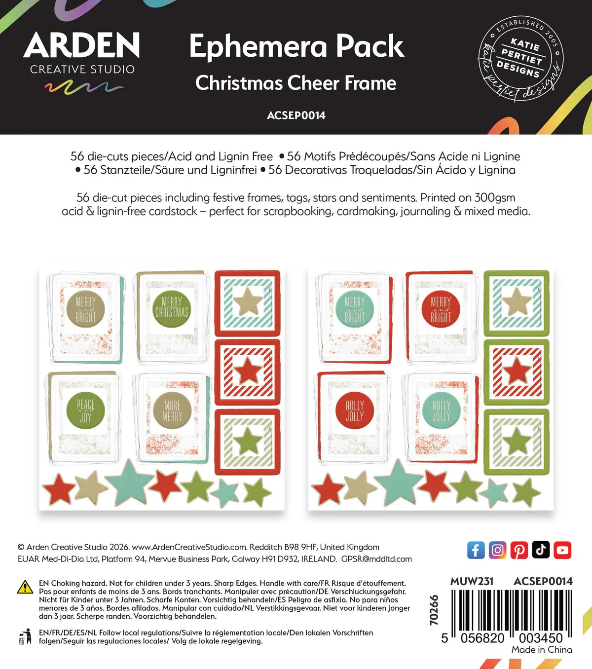 Arden Creative Studio -  Christmas Cheer - Frame Ephemera Pack