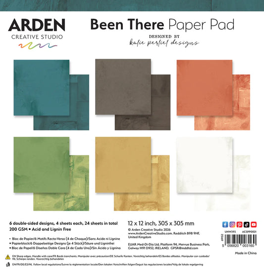 Arden Creative Studio - BEEN THERE - 12x12 Solids Paper Pack