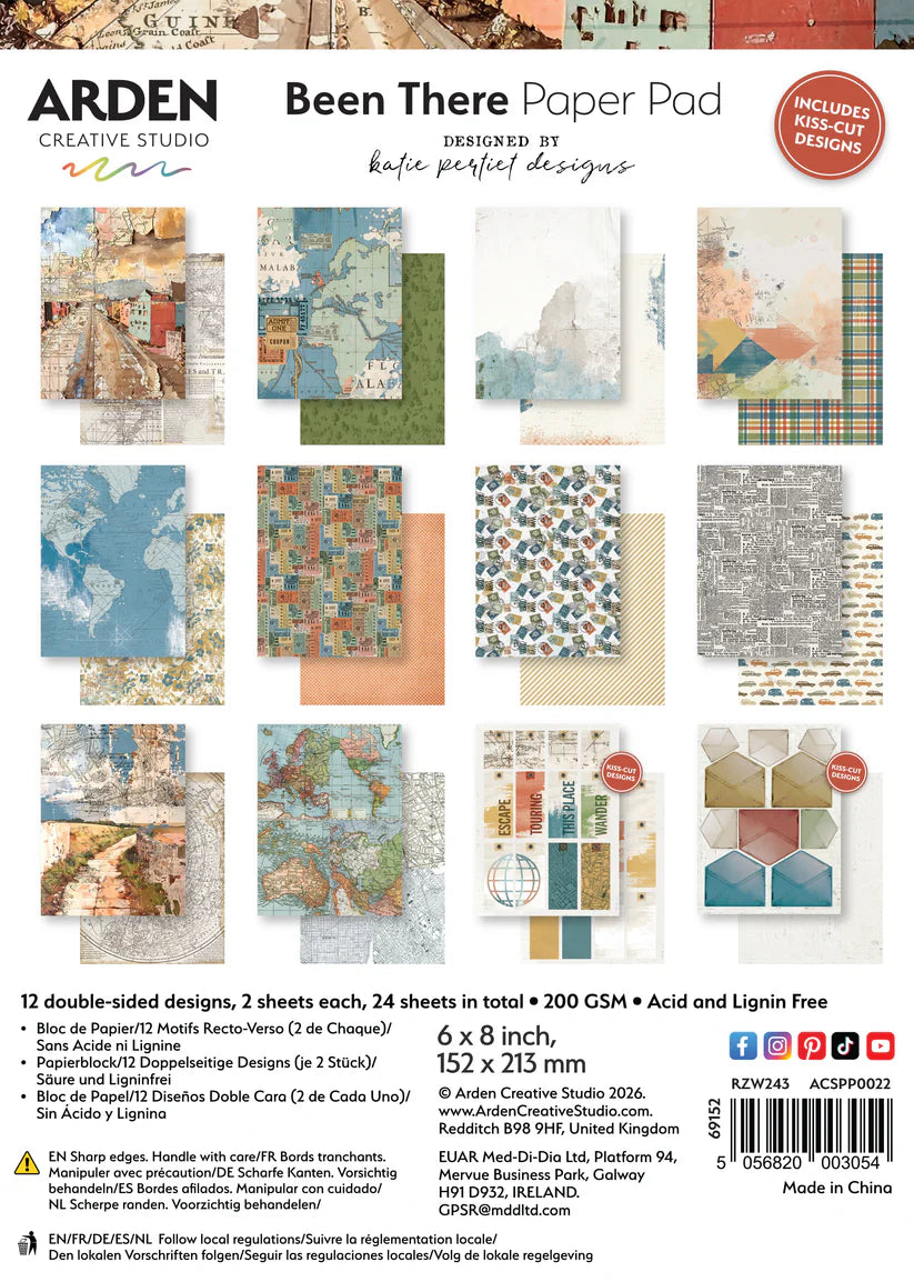Arden Creative Studio - BEEN THERE - 6x8 Paper Pack