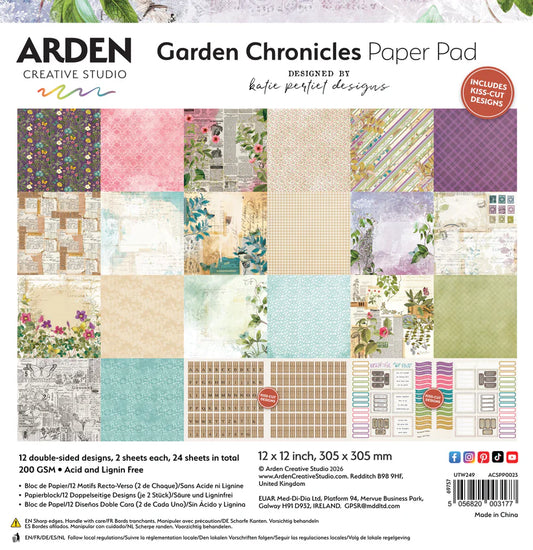 Arden Creative Studio - GARDEN CHRONICLES - Paper Pad 12X12