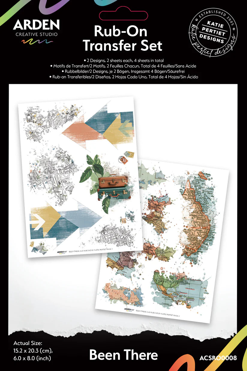 Arden Creative Studio - BEEN THERE - Rub-On Transfer Set