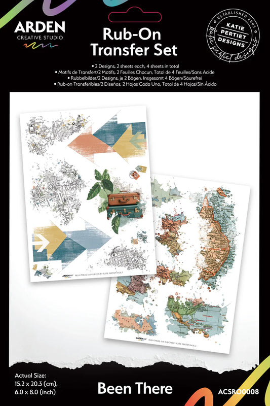 Arden Creative Studio - BEEN THERE - Rub-On Transfer Set