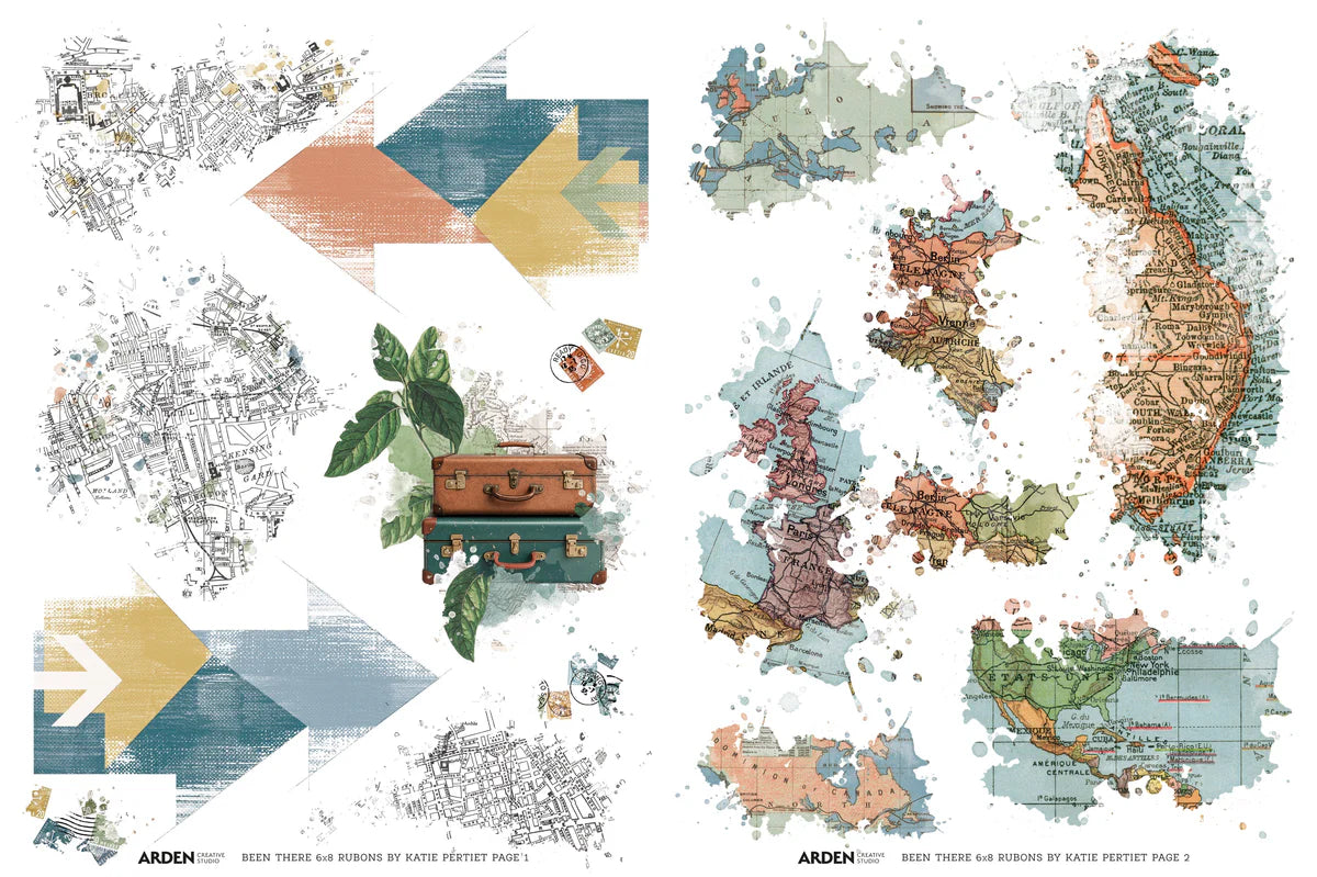 Arden Creative Studio - BEEN THERE - Rub-On Transfer Set