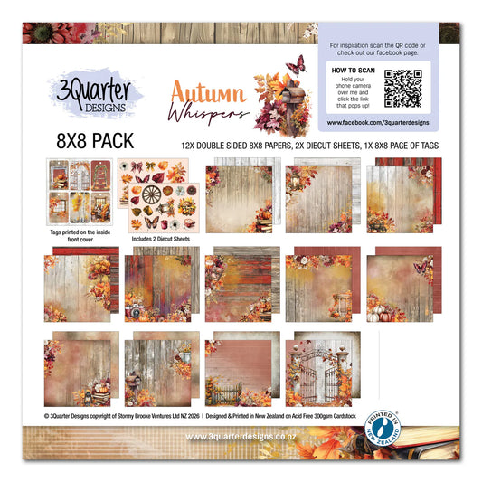 3Quarter Designs - 8x8 Autumn Whispers