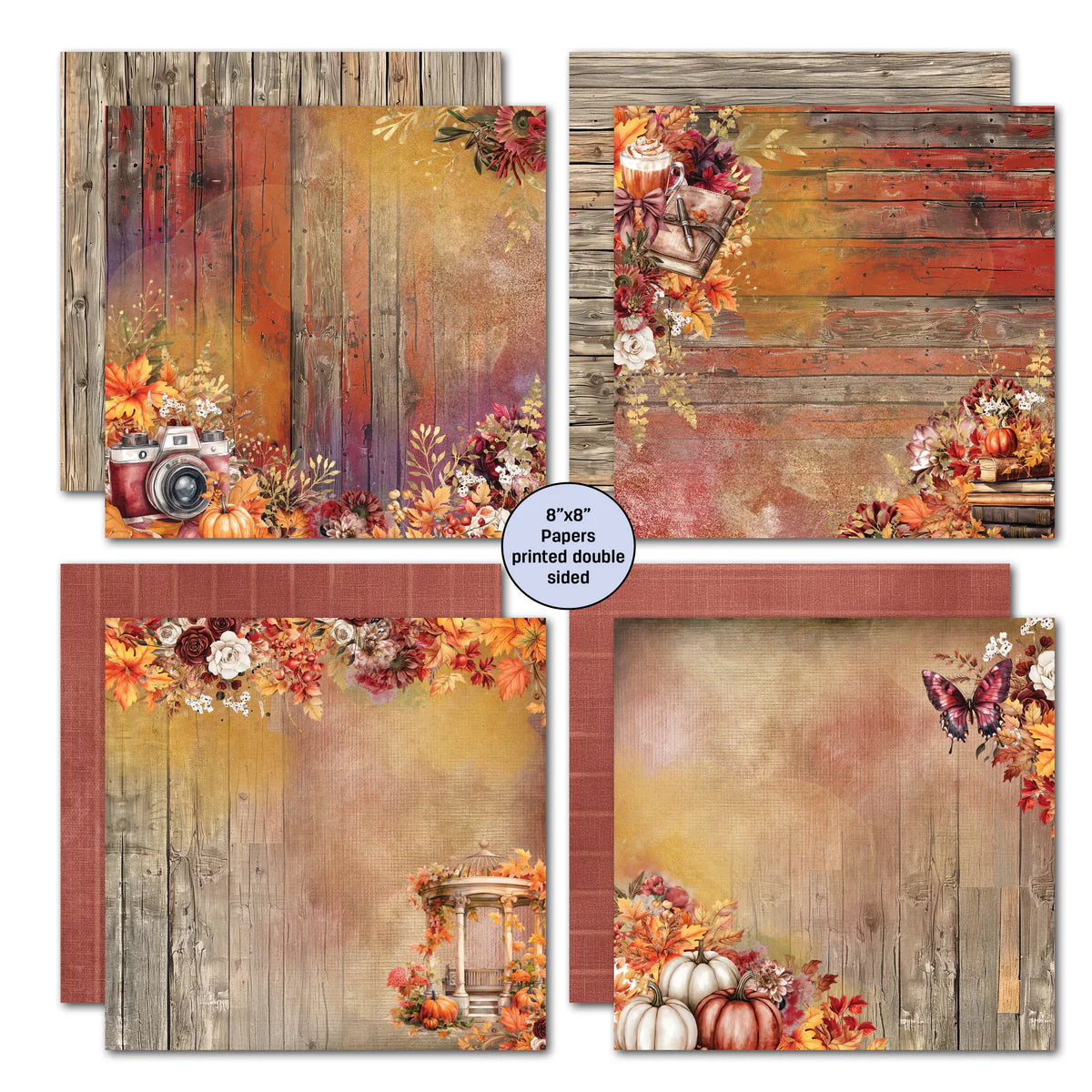 3Quarter Designs - 8x8 Autumn Whispers