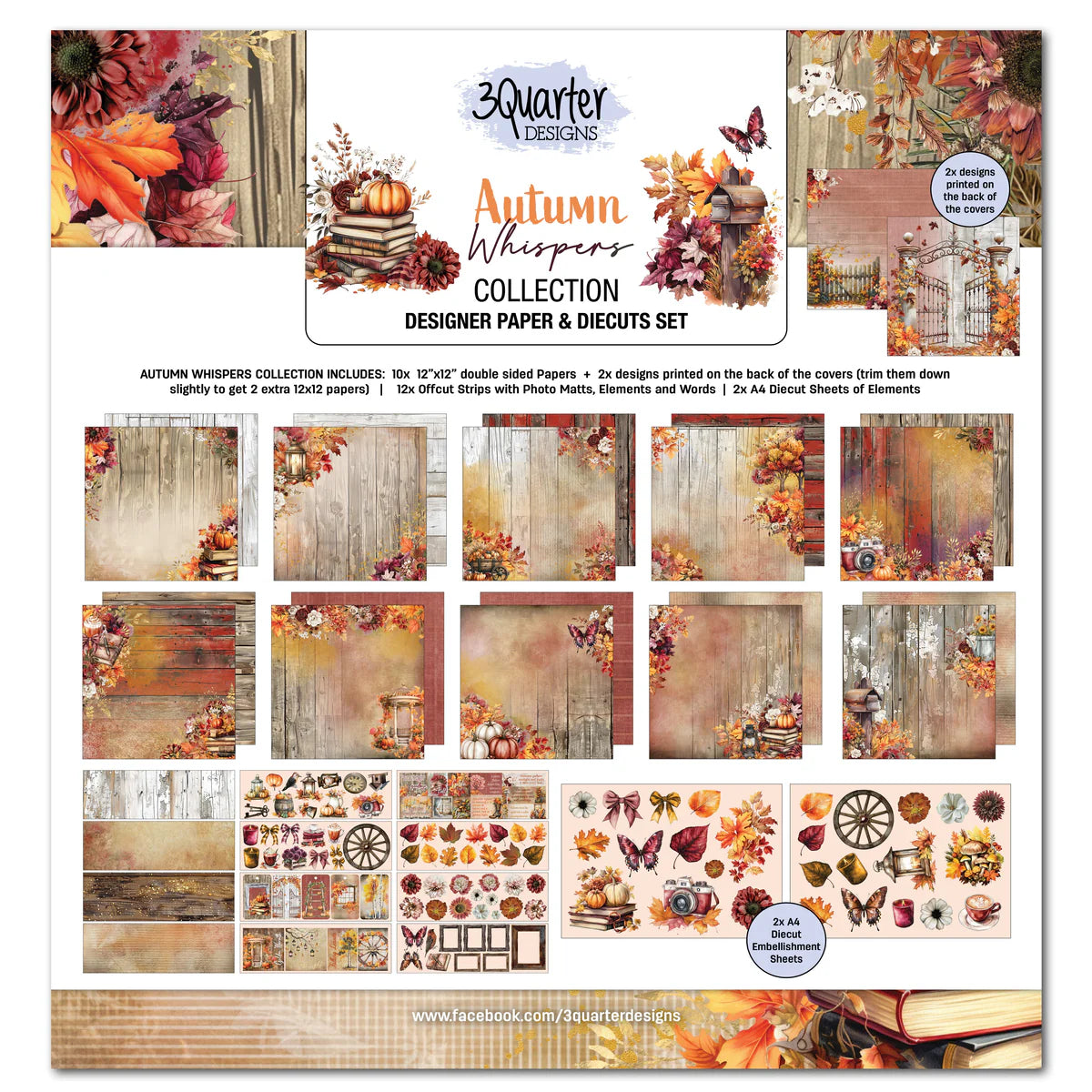 3Quarter Designs - 12x12 Autumn Whispers
