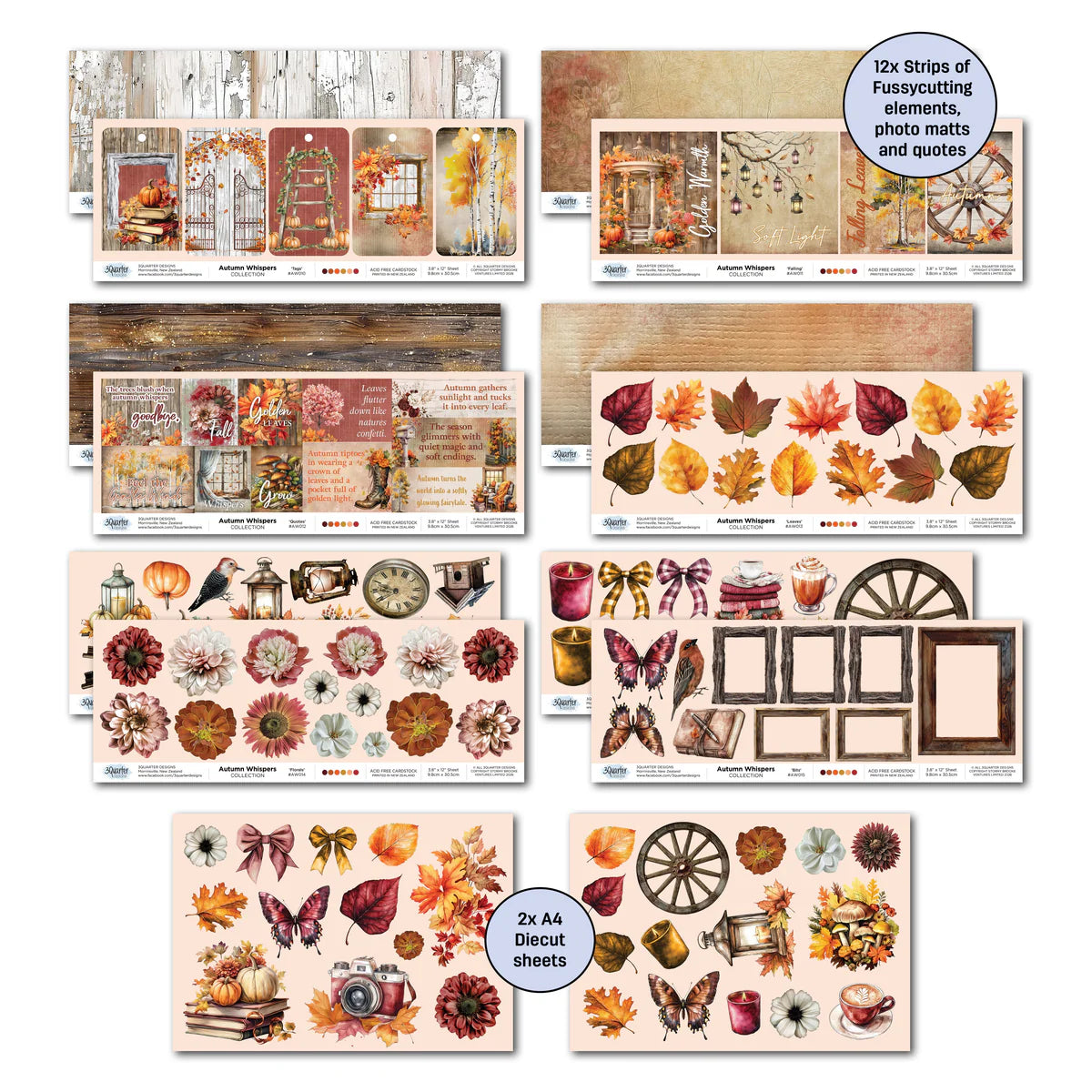 3Quarter Designs - 12x12 Autumn Whispers