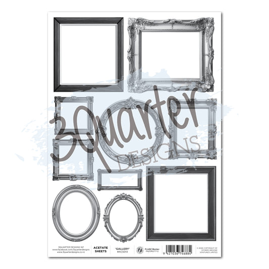 3Quarter Designs - Timeless Gallery - Acetate Sheet (1/sheet)