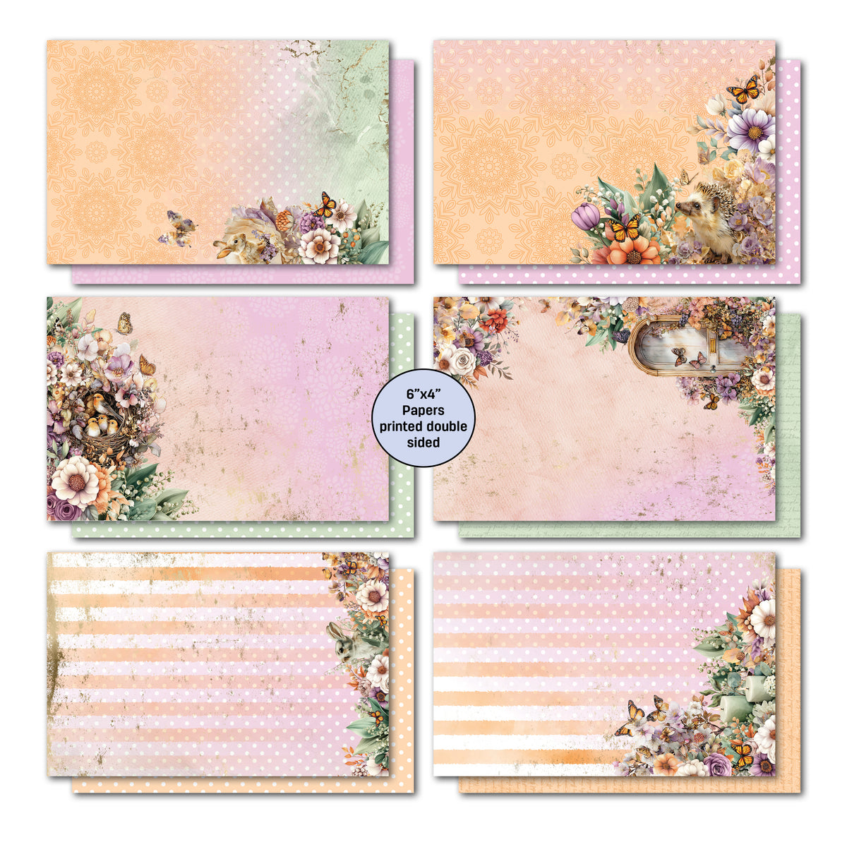 3Quarter Designs - 6x4 Card Making Pack - Butterfly Grove