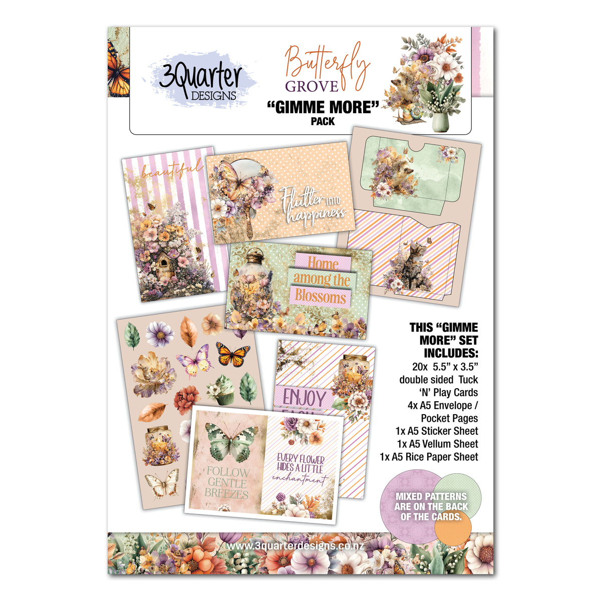 3Quarter Designs - Gimme More - Butterfly Grove