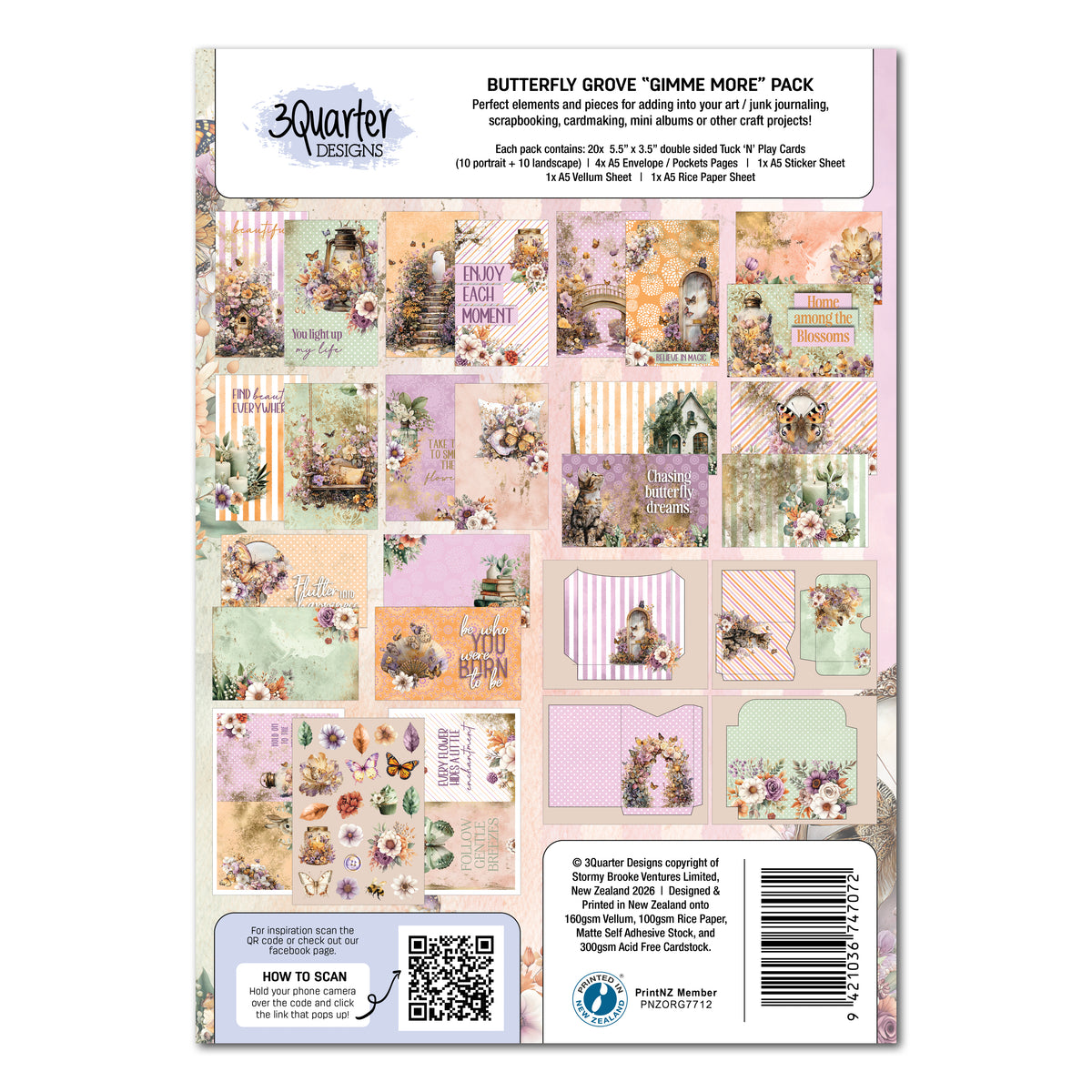 3Quarter Designs - Gimme More - Butterfly Grove
