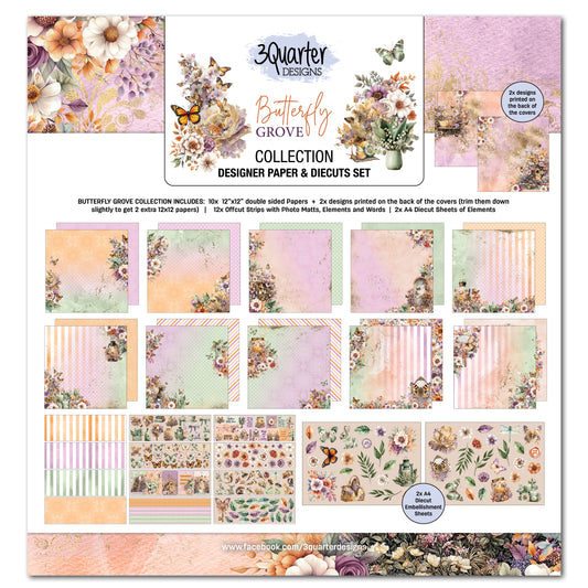 3Quarter Designs - 12x12 - Butterfly Grove