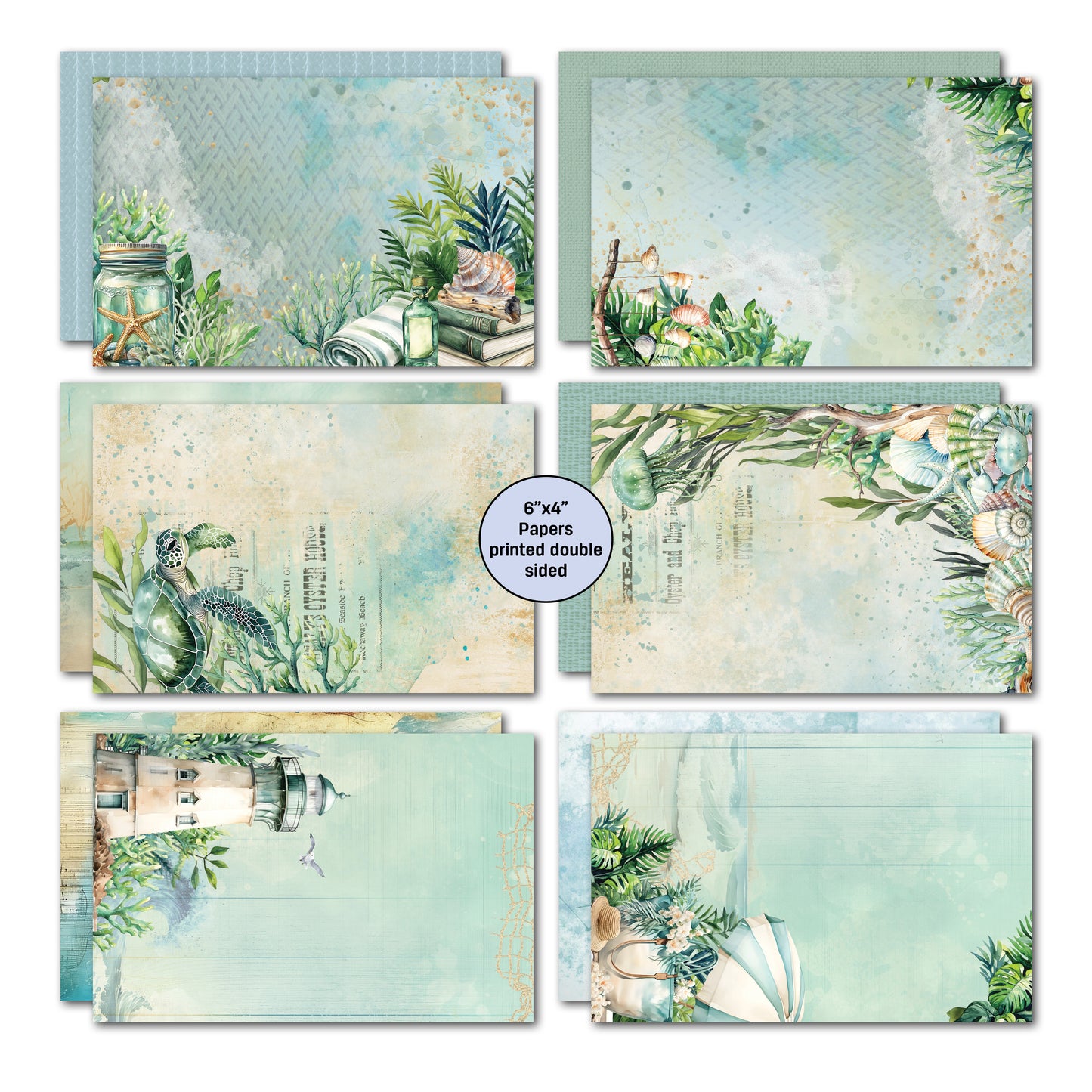 3Quarter Designs - 6x4 Card Making Pack - Beachside Life