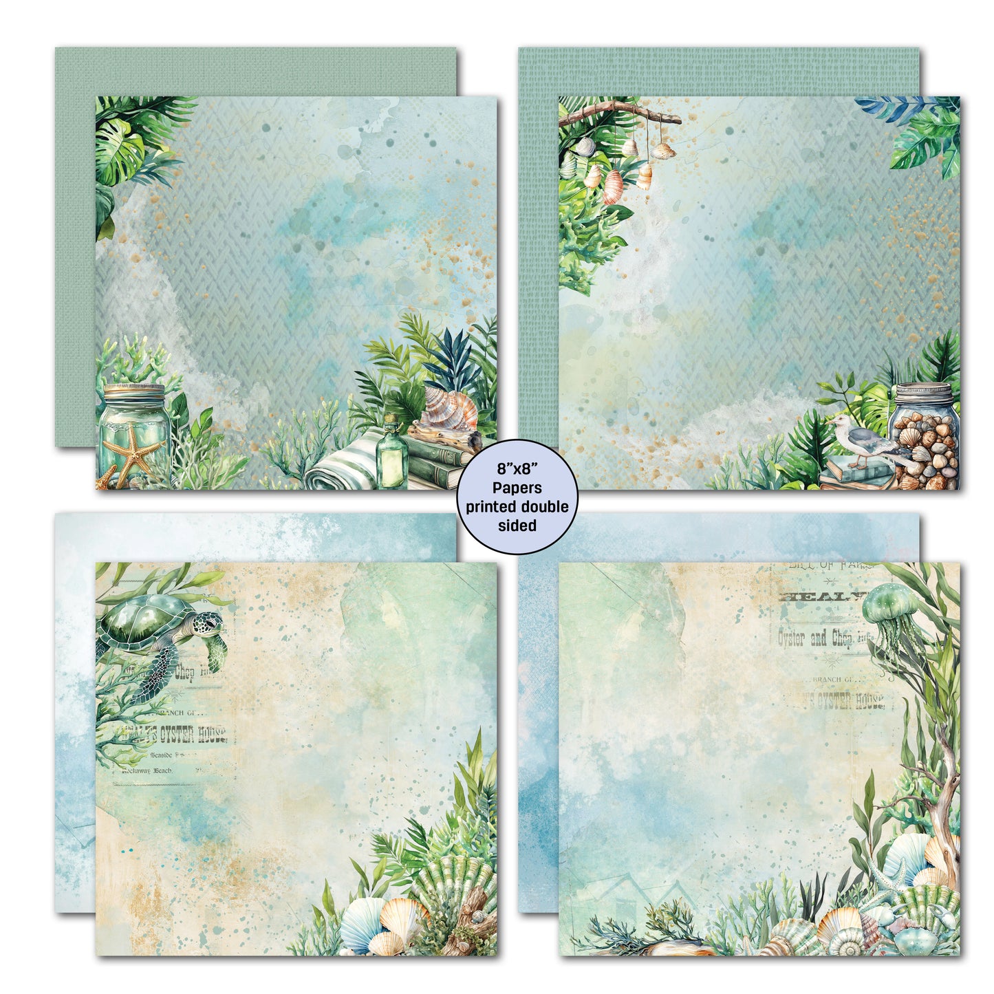 3Quarter Designs - 8x8 - Beachside Life