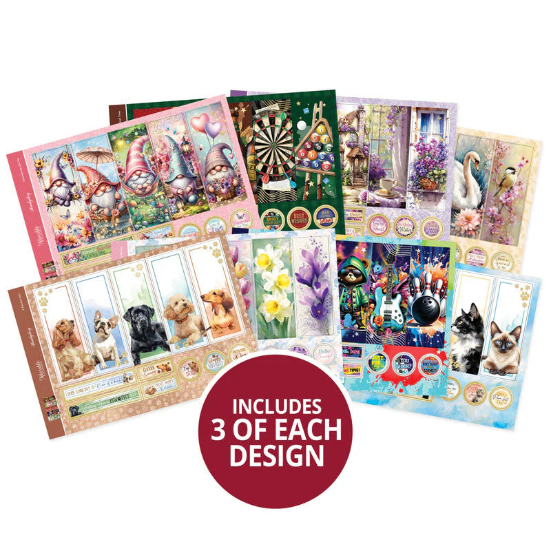 Hunkydory Crafts - Bookmark Toppers - Delightful Days (8 sheets)