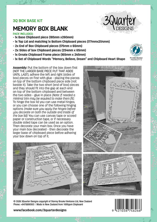 3Quarter Designs - Baby Memories 3D Box Album Kit
