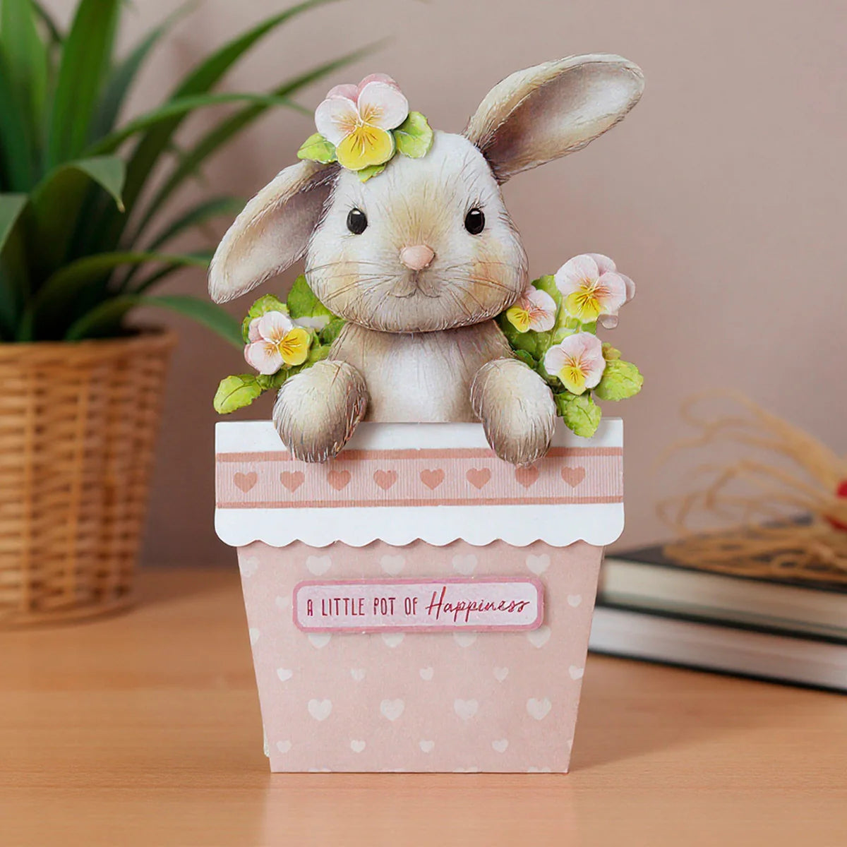 Katy Sue - Bunny Tails & Flower Pots Card Making Kit (4 pack)