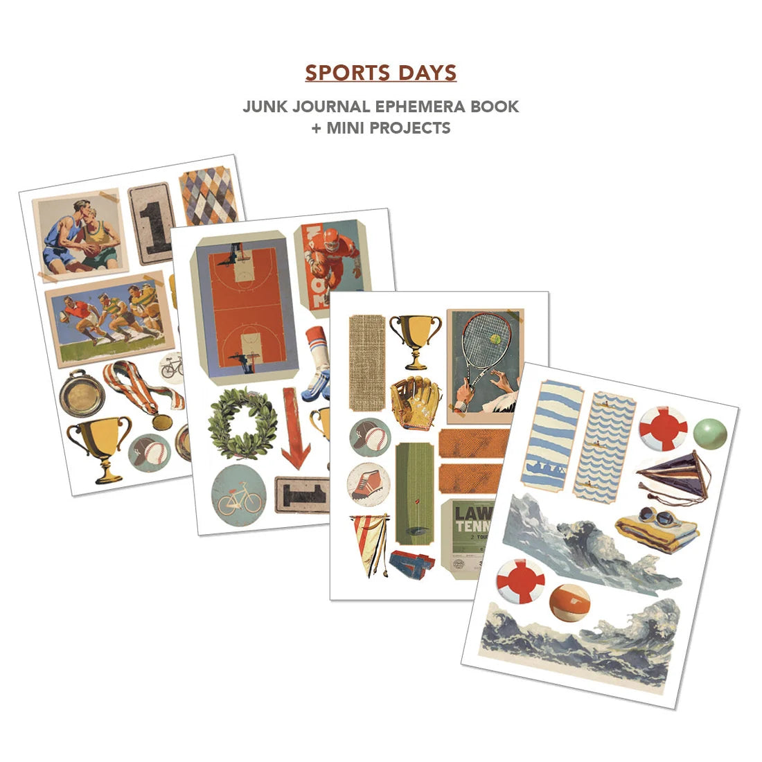 Ciao Bella - Junk Journal & Ephemera Book - Sports Days (A4 32/pkg)