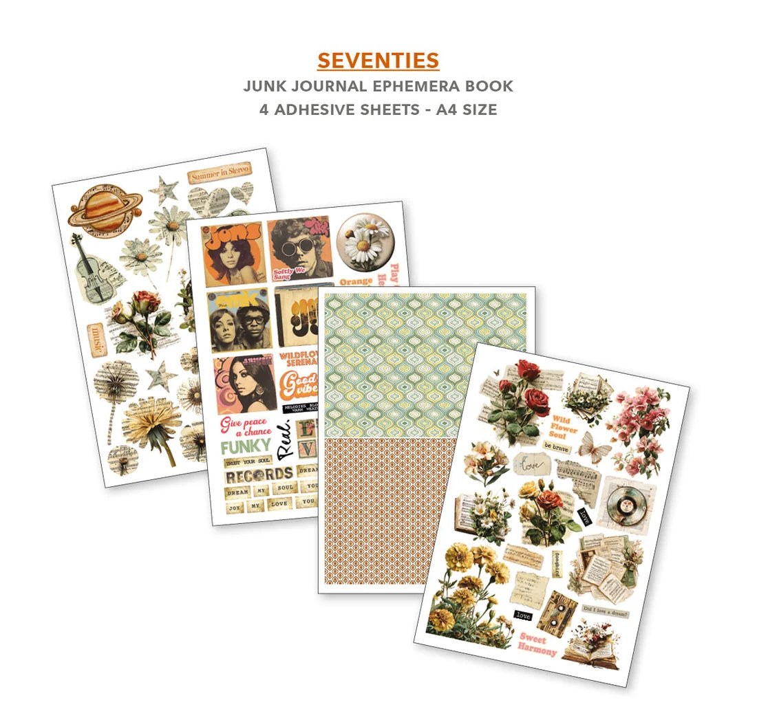 Ciao Bella - Junk Journal & Ephemera Book - Seventies (A4 32/pkg)