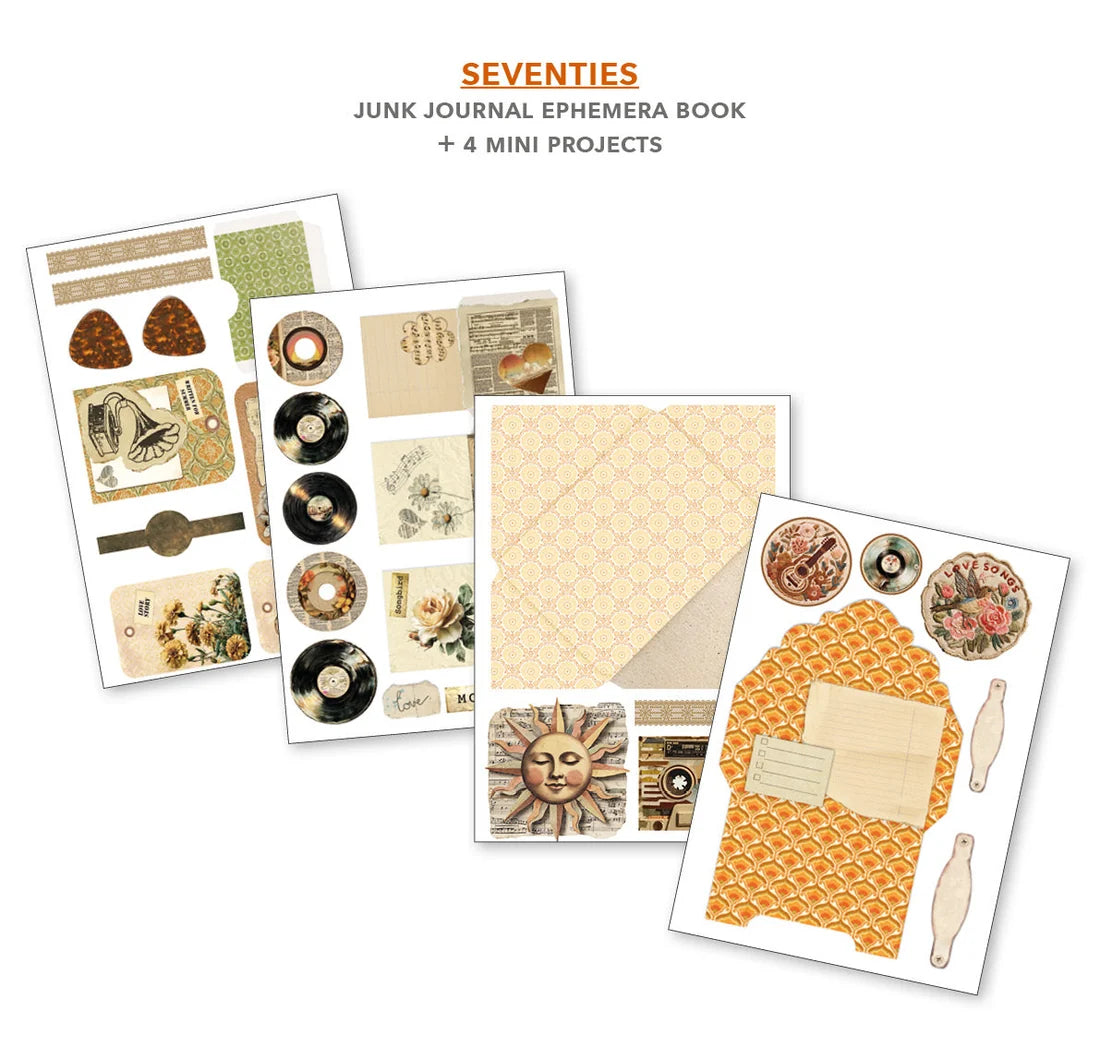 Ciao Bella - Junk Journal & Ephemera Book - Seventies (A4 32/pkg)