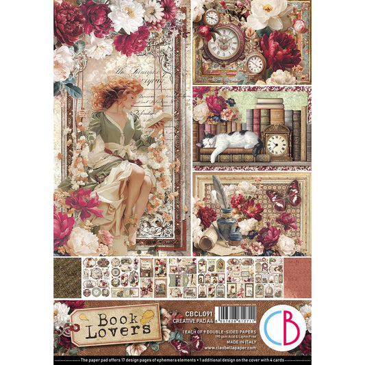 Ciao Bella - A4 Creative Pad - Book Lovers