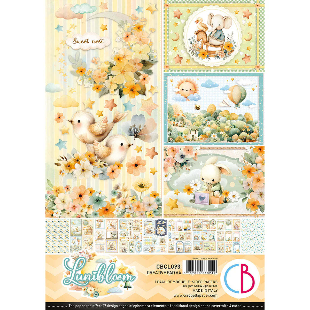 Ciao Bella - A4 Creative Pad - Lunibloom