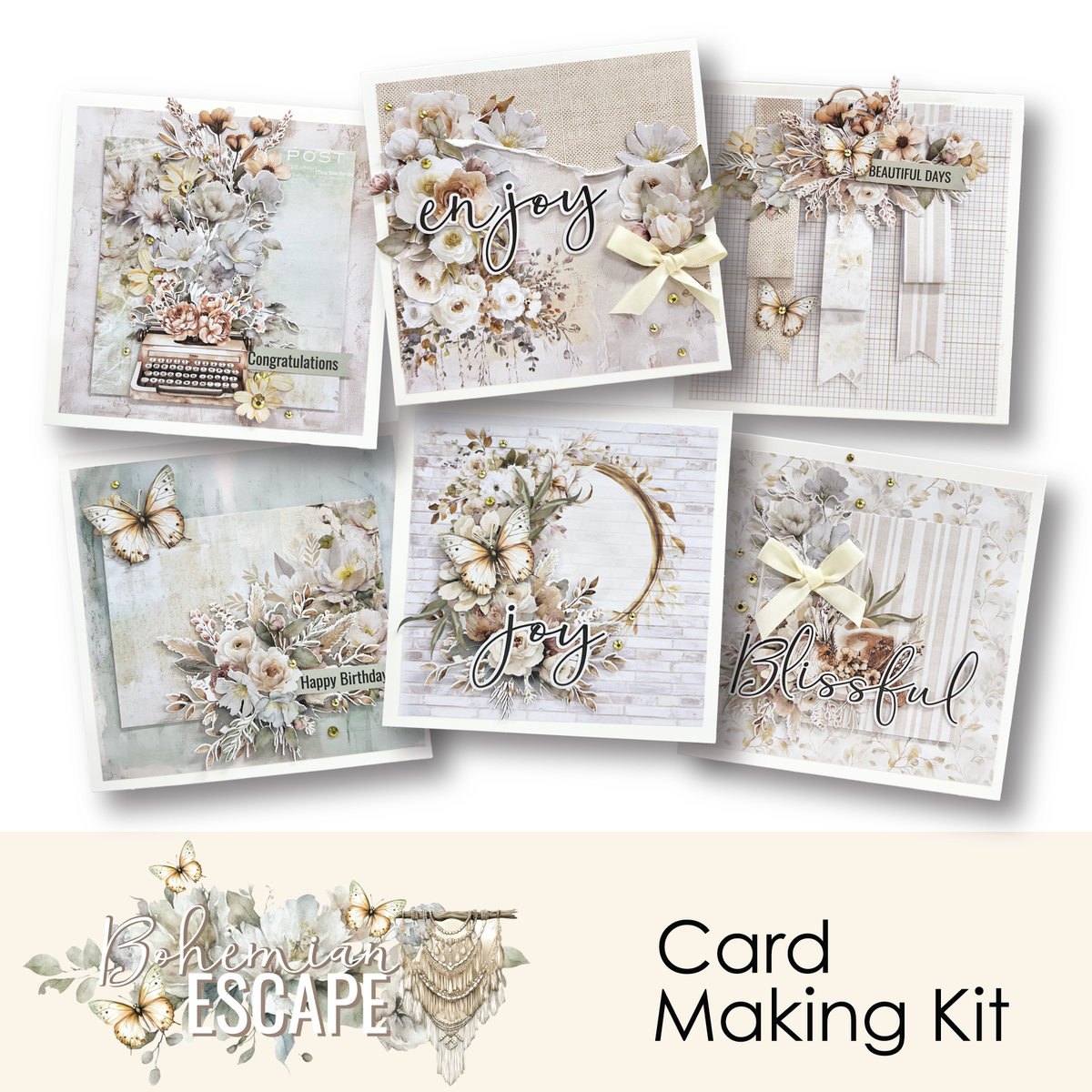 Escape Card Uniquely Creative - Bohemian Escape Card Making Kit – The Crafty Kiwi