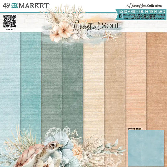 49 and Market - Coastal Soul - 12x12 Solids Collection Pack